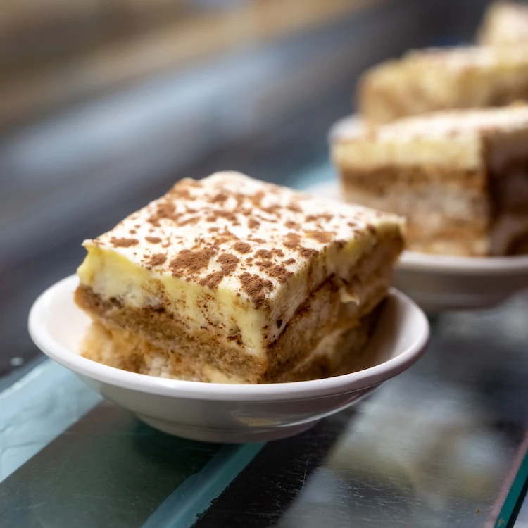 Tiramisu dessert at Dynasty Buffet