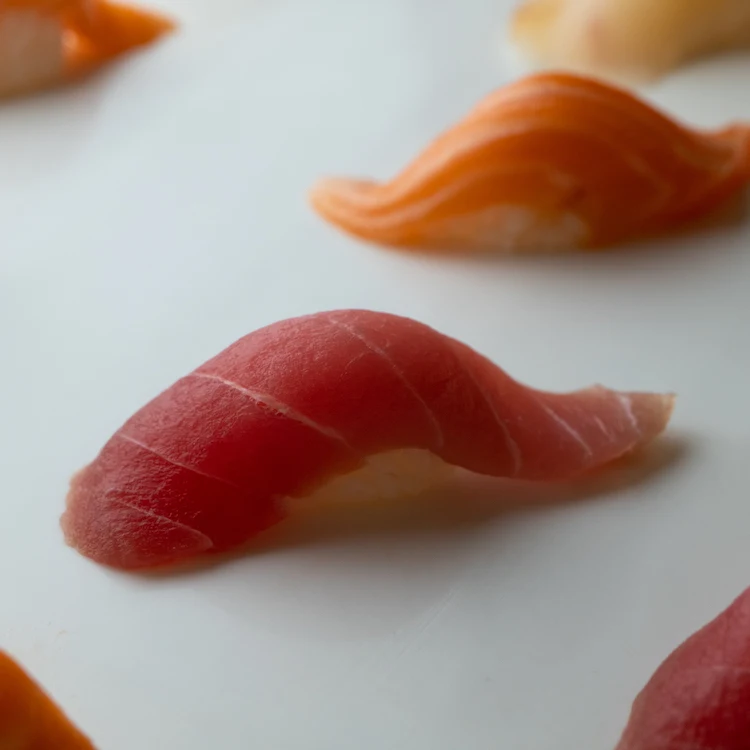 Sushi rolls buffet display